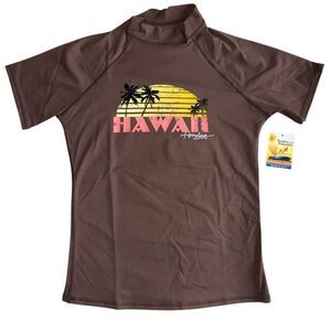 Honolua NWT Wahine Rash Guard UPF 50+ Swim Top Shirt Tee Surf Wear Vacay Beach